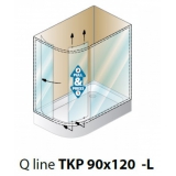 Душевой уголок Kolpa San Q-line TKP 90x120 L